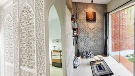 Desain mushola dalam rumah