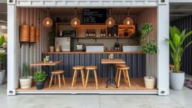 desain warung kecil depan rumah