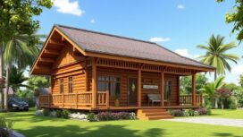 desain rumah kayu