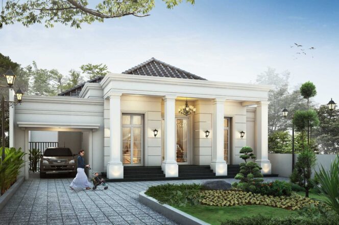 
					Desain rumah klasik modern